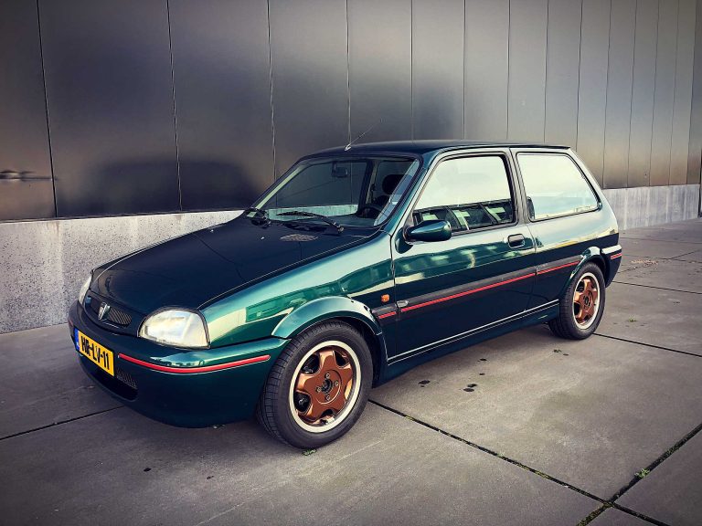Rover 114 GTi 16v MPi, laag driekwart van voren